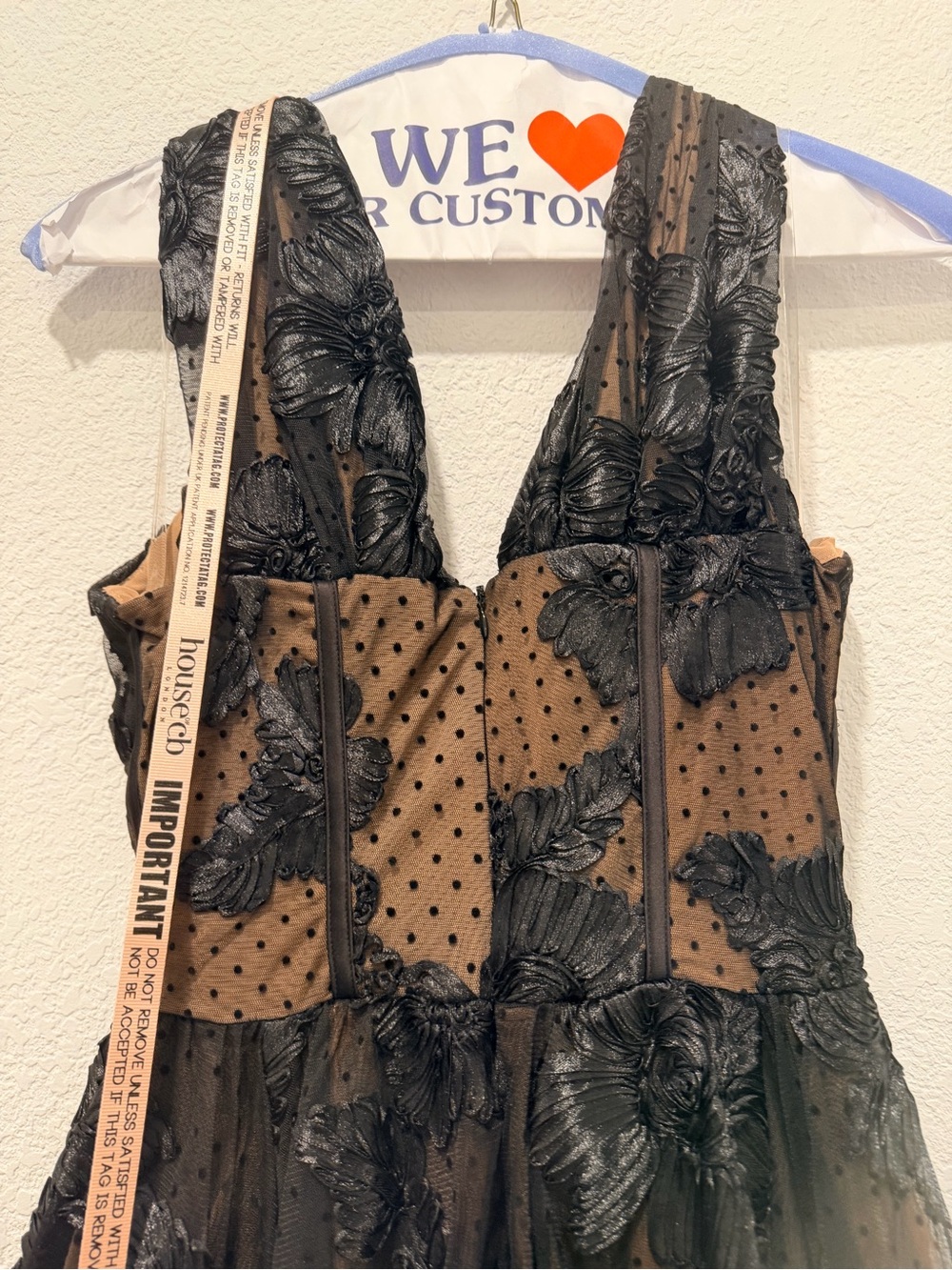 House of CB Black Lace Corset Midi Dress - Picture 12 of 15